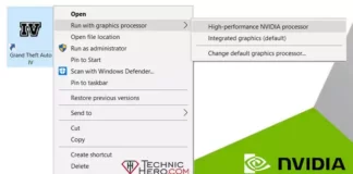 No "Run with graphics processor" Option In Right-click