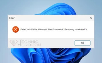 Failed to initialize Microsoft .NET Framework Error