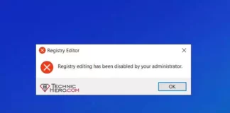 Fix Registry editing has been disabled by your administrator
