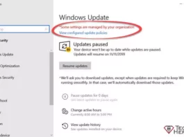 Windows Update Some settings are managed by your organization